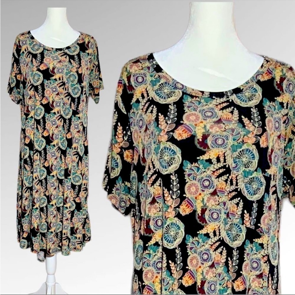 Lularoe Carly Pretty Print, Size Small
